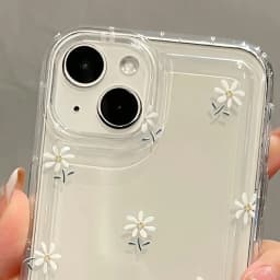 Průhledný kryt s květinovým motivem pro iPhone, měkký, transparentní, pro iPhone 15, 14, 13, 12, 11, Pro Max, XR XS... - náhled 5