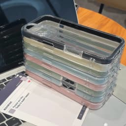 Průhledný nárazuvzdorný kryt na telefon pro iPhone 11 12 13 14 15 16 Pro Max Průhledný ochranný kryt - náhled 3