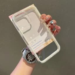 Průhledný nárazuvzdorný kryt na telefon pro iPhone 11 12 13 14 15 16 Pro Max Průhledný ochranný kryt - náhled 7