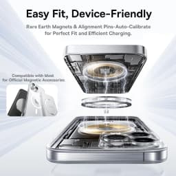 Magnetické pouzdro pro iPhone kompatibilní s bezdrátovým nabíjením MagSafe pro iPhone 16, 15, 14, 13, 12, 11 Pro Max - náhled 4