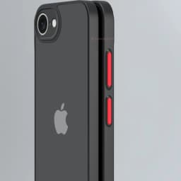 Matný nárazuvzdorný kryt z tvrdého PC Armor pro iPhone 16E SE4 2025 s ochranným krytem fotoaparátu - náhled 5