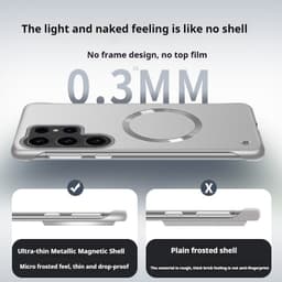 Magnetické pouzdro pro Samsung Galaxy S25 S24 S23 S22 Ultra Plus tenký kovový chladicí kryt telefonu - náhled 6