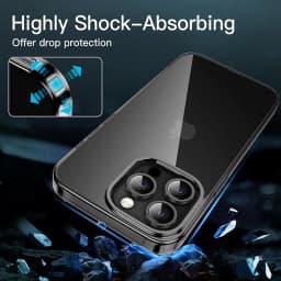 Ultra tenký průhledný černý silikonový kryt pro iPhone 15 14 13 12 11 Pro Max Mini Soft TPU Cover - náhled 5