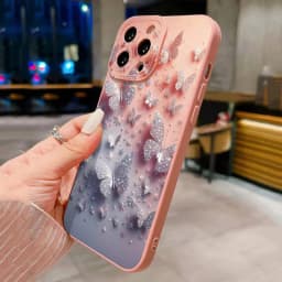 Pouzdro na telefon Samsung Galaxy S23 S24 S25 Ultra s motýly a květinovým vzorem, měkké TPU kryty... - náhled 6