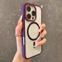 Průhledný magnetický kryt pro iPhone 16 15 14 13 12 11 Pro Max, nárazuvzdorný, bezdrátový nabíjecí kryt - náhled 4