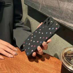 Silikonový kryt pro iPhone s motivem srdce, nárazuvzdorný měkký kryt pro iPhone 15 14 13 12 11 Pro Max XR XS - náhled 6