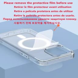 Průhledný magnetický kryt pro iPhone 16 Pro Max s MagSafe kompatibilní bezdrátovou nabíječkou a ochranou kamery - náhled 6