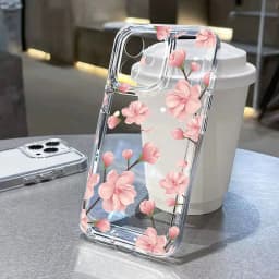 Silikonový kryt s květinovým vzorem pro iPhone, nárazuvzdorný, pro iPhone 7 8 X XR XS 11 12 13 14 15 16 Pro Max - náhled 4