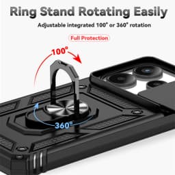 Nárazuvzdorné brnění s magnetickým držákem do auta a ochranou fotoaparátu pro Note 14 4G - náhled 6