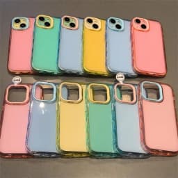 Nárazuvzdorný želé bonbónový kryt na telefon s měkkým nárazníkem pro iPhone 16 15 14 13 12 11 Pro Max Plus - náhled 7