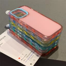 Nárazuvzdorný želé bonbónový kryt na telefon s měkkým nárazníkem pro iPhone 16 15 14 13 12 11 Pro Max Plus - náhled 6