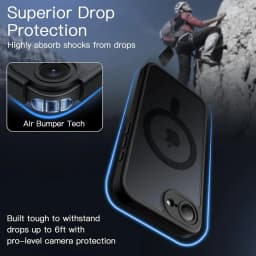 Magnetické bezdrátové nabíjecí pouzdro pro iPhone 16 5G, nárazuvzdorné matné zadní kryty s ochranou - náhled 4