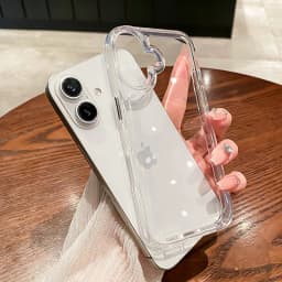Průhledný nárazuvzdorný kryt pro iPhone 16 15 14 Pro Max - ultra tenký průhledný kryt nárazníku s airbagem - náhled 4