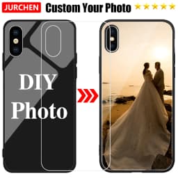 Silikonový kožený kryt s fotografií pro iPhone 16, 15, 14, 13, 12, 11 Pro Max Mini Plus - náhled 5