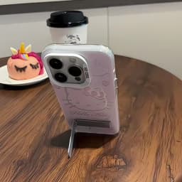 Silikonový kryt s růžovou kočkou pro iPhone 16 15 14 13 12 11 Pro Max, odolný proti pádu - náhled 6