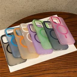 Průhledný magnetický kryt s bezdrátovým nabíjením pro iPhone 16 15 14 13 12 11 Pro Max, nárazuvzdorný kryt MagSafe - náhled 7
