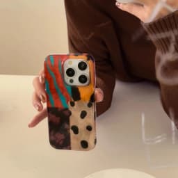 Silikonový kryt na telefon s leopardím potiskem pro iPhone 16 15 14 13 12 11 Pro Max - retro styl - náhled 2