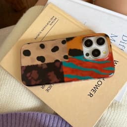 Silikonový kryt na telefon s leopardím potiskem pro iPhone 16 15 14 13 12 11 Pro Max - retro styl - náhled 3