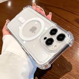 Průhledný kryt MagSafe pro iPhone, nárazuvzdorný, s bezdrátovým nabíjením, 16, 15, 14, 13, 12, 11 Pro Max - náhled 3