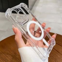 Průhledný kryt MagSafe pro iPhone, nárazuvzdorný, s bezdrátovým nabíjením, 16, 15, 14, 13, 12, 11 Pro Max - náhled 4