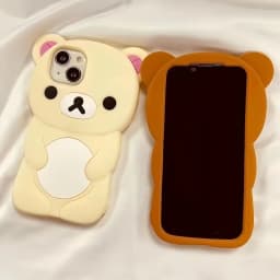 Pouzdro na telefon s 3D kresleným medvědem pro iPhone - měkký silikonový ochranný kryt kompatibilní se všemi modely - náhled 2