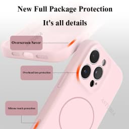 Silikonový kryt MagSafe z tekutého silikonu pro iPhone 16, 15, 14, 13 Pro Max, magnetický bezdrátový nabíjecí kryt - náhled 4
