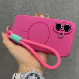 Měkký silikonový kryt MagSafe pro iPhone 16 15 14 13 12 Pro Max s magnetickým poutkem - náhled 2