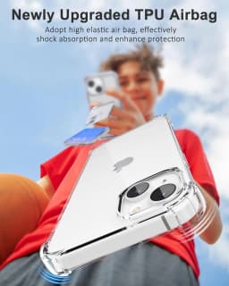 Průhledný silikonový nárazuvzdorný kryt na telefon pro modely iPhone 6 7 8 11 12 13 14 15 16 Pro Max Mini - náhled 6