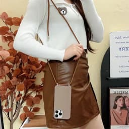 Silikonový crossbody kryt na telefon s popruhem - měkký TPU kryt pro iPhone 16 15 14 13 12 11 Pro Max - náhled 5