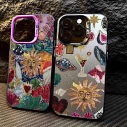 Matný kryt na telefon Retro Sun Planet, odolný proti pádu, pro iPhone 16, 15, 14, 13, 12, 11 Pro Max XR XS - náhled 2