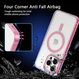 Magnetický hybridní kryt na telefon pro iPhone 16 15 14 13 12 11 Pro Max v bonbónové barvě, matný pevný kryt - náhled 5