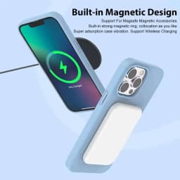 Magnetický silikonový kryt pro iPhone s bezdrátovým nabíjením, kompatibilní s 16, 15, 14, 13, 12, 11 Pro Max Plus - náhled 7