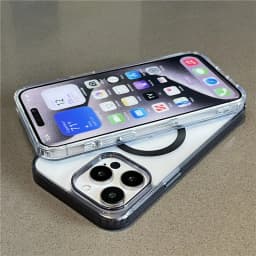 Magnetické bezdrátové nabíjecí pouzdro pro iPhone 16 15 14 13 12 11 Pro Max Průhledný měkký nárazník - náhled 3