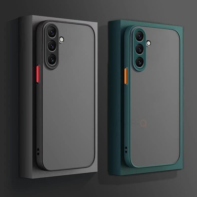 Matný průsvitný pevný kryt pro Samsung Galaxy A16 A06 A26 A36 A56 4G 5G silikonový kryt