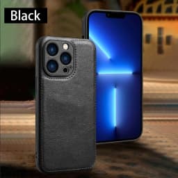 Ultra tenké měkké kožené pouzdro na telefon s ochranou čočky pro iPhone 16 15 14 13 12 11 Pro Max - náhled 4