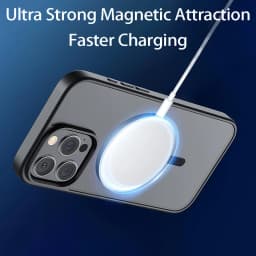 Průhledný magnetický kryt na iPhone s bezdrátovým nabíjením MagSafe - Průhledný zadní kryt pro iPhone 16 15 14 13 12 11 - náhled 5