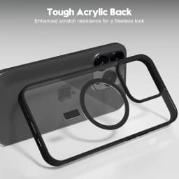 Magnetický kryt pro iPhone, průhledný matný, tenký, nárazuvzdorný, pevný kryt pro iPhone 16, 15, 14, 13, 12, 11 Pro Max Plus - náhled 7