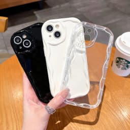 Silikonový kryt s motivem křivek a vln pro iPhone 16, 15, 14, 13, 12, 11, Pro Max, XR XS, 2019 - náhled 3