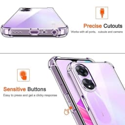 Průhledný TPU kryt na telefon, průhledný, flexibilní, ochranný, nárazuvzdorný, univerzální, měkký plášť - náhled 7