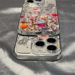 Průhledný květinový nárazuvzdorný kryt na telefon pro Samsung Galaxy A56 A36 A55 A35 A26 A16 A06 S25 S24 S23 - náhled 7
