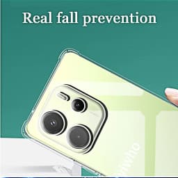 Průhledný nárazuvzdorný kryt na telefon s průhledným zadním krytem pro Redmi Note 14 4G 5G Pro Plus - náhled 5