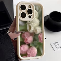 Roztomilý květinový kryt pro iPhone 11, 12, 13, 14, 15, 16, Pro Max XR XS SE - náhled 3