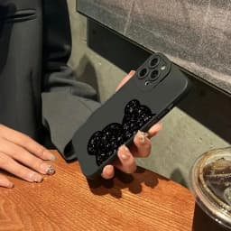 Silikonový kryt s květinovým vzorem a medvídkem, nárazuvzdorný, pro iPhone 16, 15, 14, 13, 12, 11, Pro Max, XR... - náhled 6