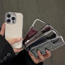 Kryt s krokodýlím vzorem pro iPhone 16, 15, 14, 13, 12, 11 Pro Max, lesklý povlak - náhled 7