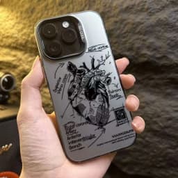Pouzdro na telefon s anatomií srdce pro iPhone 15, 14, 13, 12, 11 Pro Max, odolné proti pádu - náhled 4