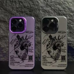 Pouzdro na telefon s anatomií srdce pro iPhone 15, 14, 13, 12, 11 Pro Max, odolné proti pádu - náhled 3