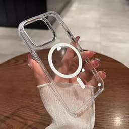 Magnetické průhledné bezdrátové nabíjecí pouzdro pro iPhone 15 14 13 12 11 Pro Max Mini XR XS X - náhled 2
