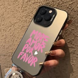 Barevný TPU kryt na telefon s citátem o lásce pro iPhone 17 16 15 14 13 12 11 Pro Max měkký kryt - náhled 4