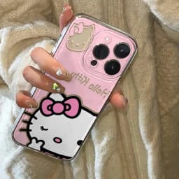 Silikonový kryt s motivem Hello Kitty pro iPhone 16, 15, 14, 13, 12, 11, Pro Max, XR, XS, 7, 8 Plus, Y2K - náhled 3