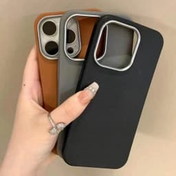 Matný kožený kryt z měkkého silikonu pro iPhone 11, 12, 13, 14, 15, 16, Pro Max XR XS - náhled 2
